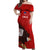 Chile Rugby Off Shoulder Maxi Dress 2023 Los Condores Grunge Style - Wonder Print Shop