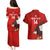 Custom Chile Rugby Couples Matching Puletasi Dress and Hawaiian Shirt 2023 Los Condores Grunge Style - Wonder Print Shop