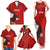 Custom Chile Rugby Family Matching Tank Maxi Dress and Hawaiian Shirt 2023 Los Condores Grunge Style - Wonder Print Shop