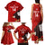 Custom Chile Rugby Family Matching Tank Maxi Dress and Hawaiian Shirt 2023 Los Condores Grunge Style - Wonder Print Shop