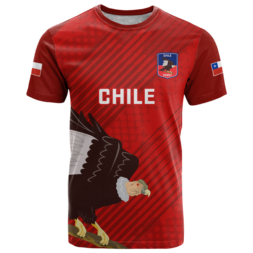 Custom Chile Rugby T Shirt 2023 Los Condores Grunge Style - Wonder Print Shop