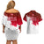 England Rugby Couples Matching Off Shoulder Short Dress and Hawaiian Shirt 2023 Go Champions World Cup Red Rose - Wonder Print Shop