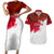 England Rugby Couples Matching Short Sleeve Bodycon Dress and Hawaiian Shirt 2023 Go Champions World Cup Red Rose - Wonder Print Shop