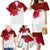 England Rugby Family Matching Mermaid Dress and Hawaiian Shirt 2023 Go Champions World Cup Red Rose - Wonder Print Shop