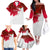 England Rugby Family Matching Off Shoulder Long Sleeve Dress and Hawaiian Shirt 2023 Go Champions World Cup Red Rose - Wonder Print Shop