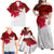 England Rugby Family Matching Off Shoulder Maxi Dress and Hawaiian Shirt 2023 Go Champions World Cup Red Rose - Wonder Print Shop