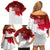 England Rugby Family Matching Off Shoulder Short Dress and Hawaiian Shirt 2023 Go Champions World Cup Red Rose - Wonder Print Shop