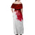 England Rugby Off Shoulder Maxi Dress 2023 Go Champions World Cup Red Rose - Wonder Print Shop