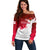 England Rugby Off Shoulder Sweater 2023 Go Champions World Cup Red Rose - Wonder Print Shop