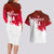 Custom England Rugby Couples Matching Long Sleeve Bodycon Dress and Hawaiian Shirt 2023 Go Champions World Cup Red Rose - Wonder Print Shop