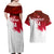 Custom England Rugby Couples Matching Off Shoulder Maxi Dress and Hawaiian Shirt 2023 Go Champions World Cup Red Rose - Wonder Print Shop