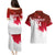 Custom England Rugby Couples Matching Puletasi Dress and Hawaiian Shirt 2023 Go Champions World Cup Red Rose - Wonder Print Shop