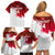 Custom England Rugby Family Matching Off Shoulder Short Dress and Hawaiian Shirt 2023 Go Champions World Cup Red Rose - Wonder Print Shop