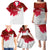 Custom England Rugby Family Matching Puletasi Dress and Hawaiian Shirt 2023 Go Champions World Cup Red Rose - Wonder Print Shop