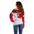 Custom England Rugby Off Shoulder Sweater 2023 Go Champions World Cup Red Rose - Wonder Print Shop