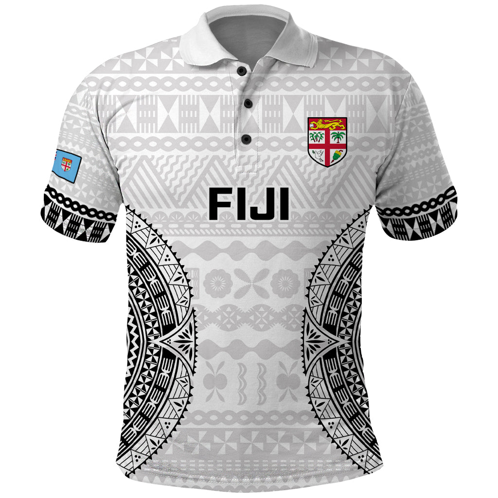 Fiji Rugby Polo Shirt 2023 Go Champions World Cup Fijian Tapa Pattern - Wonder Print Shop