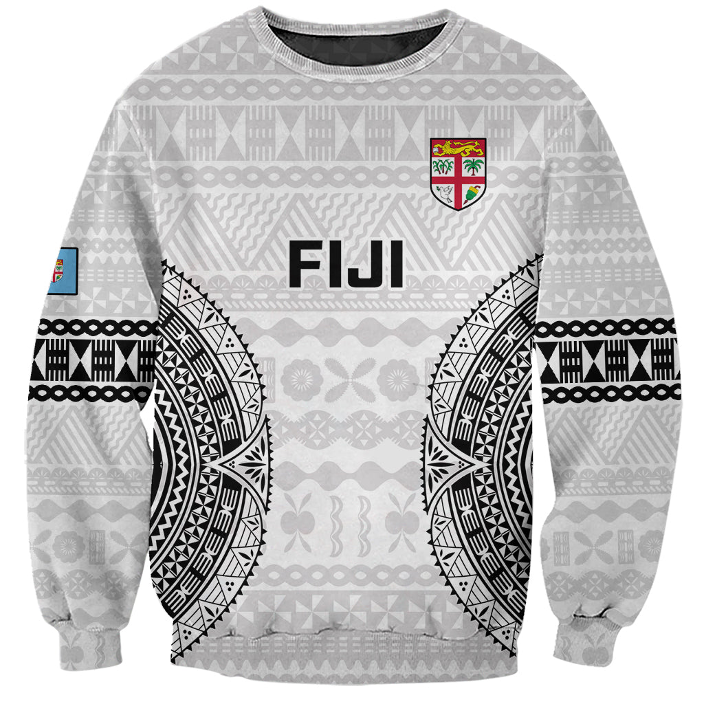 Fiji Rugby Sweatshirt 2023 Go Champions World Cup Fijian Tapa Pattern - Wonder Print Shop