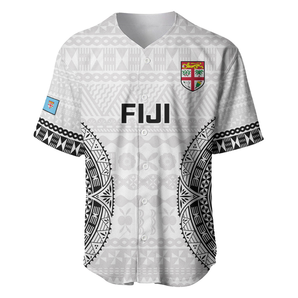 Custom Fiji Rugby Baseball Jersey 2023 Go Champions World Cup Fijian Tapa Pattern - Wonder Print Shop