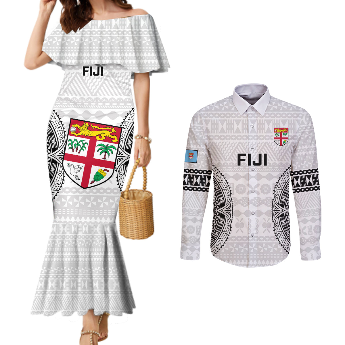 custom-fiji-rugby-couples-matching-mermaid-dress-and-long-sleeve-button-shirts-2023-go-champions-world-cup-fijian-tapa-pattern