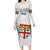 Custom Fiji Rugby Long Sleeve Bodycon Dress 2023 Go Champions World Cup Fijian Tapa Pattern - Wonder Print Shop