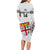 Custom Fiji Rugby Long Sleeve Bodycon Dress 2023 Go Champions World Cup Fijian Tapa Pattern - Wonder Print Shop