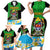 Personalised Tanzania Independence Day Family Matching Short Sleeve Bodycon Dress and Hawaiian Shirt Heri ya Siku ya Uhuru African Pattern - Wonder Print Shop