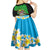 Personalised Tanzania Independence Day Kid Short Sleeve Dress Heri ya Siku ya Uhuru African Pattern - Wonder Print Shop