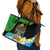 Personalised Tanzania Independence Day Leather Tote Bag Heri ya Siku ya Uhuru African Pattern - Wonder Print Shop