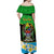 Personalised Tanzania Independence Day Off Shoulder Maxi Dress Heri ya Siku ya Uhuru African Pattern - Wonder Print Shop