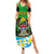 Personalised Tanzania Independence Day Summer Maxi Dress Heri ya Siku ya Uhuru African Pattern - Wonder Print Shop