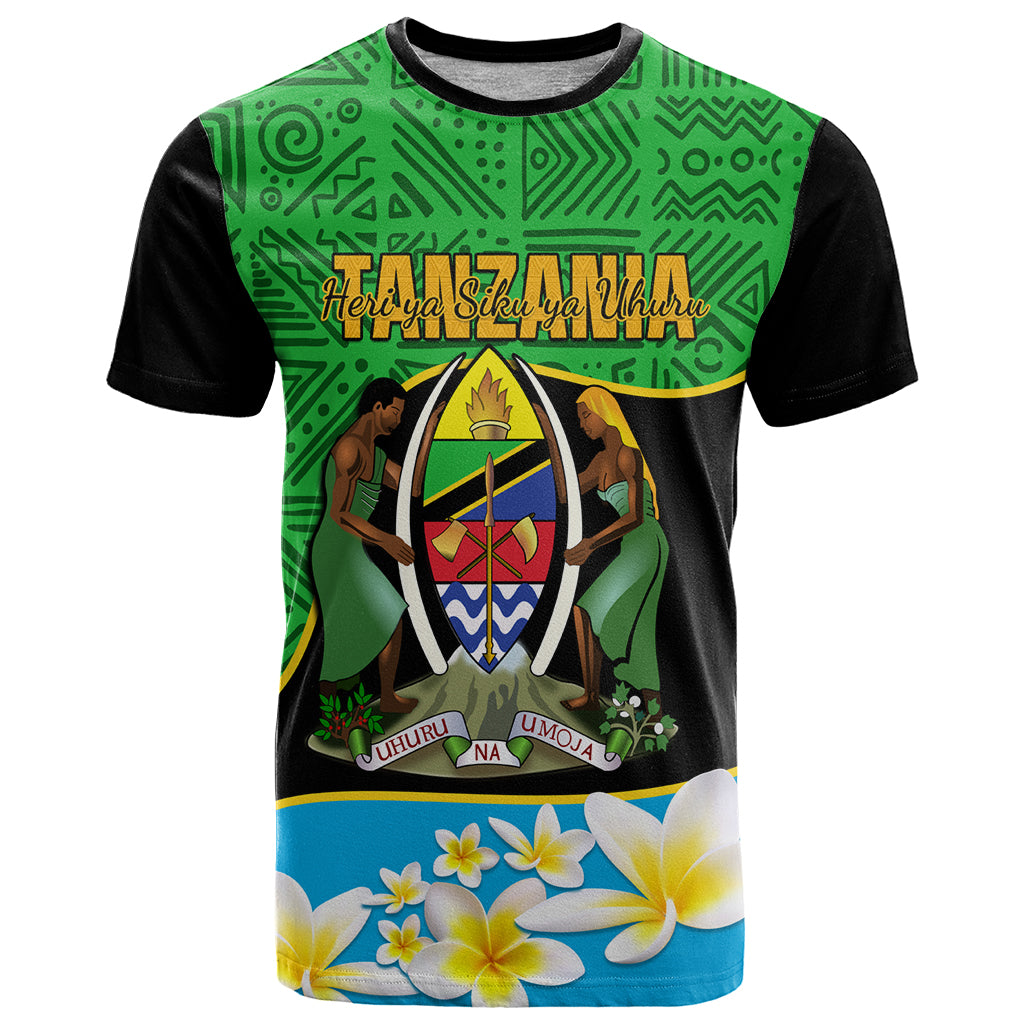 Personalised Tanzania Independence Day T Shirt Heri ya Siku ya Uhuru African Pattern - Wonder Print Shop