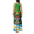 Personalised Tanzania Independence Day Tank Maxi Dress Heri ya Siku ya Uhuru African Pattern - Wonder Print Shop