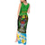 Personalised Tanzania Independence Day Tank Maxi Dress Heri ya Siku ya Uhuru African Pattern - Wonder Print Shop