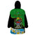 Personalised Tanzania Independence Day Wearable Blanket Hoodie Heri ya Siku ya Uhuru African Pattern - Wonder Print Shop