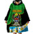 Personalised Tanzania Independence Day Wearable Blanket Hoodie Heri ya Siku ya Uhuru African Pattern - Wonder Print Shop