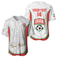 Iran Football Custom Baseball Jersey Come On Team Melli Cheetah - Wonder Print Shop