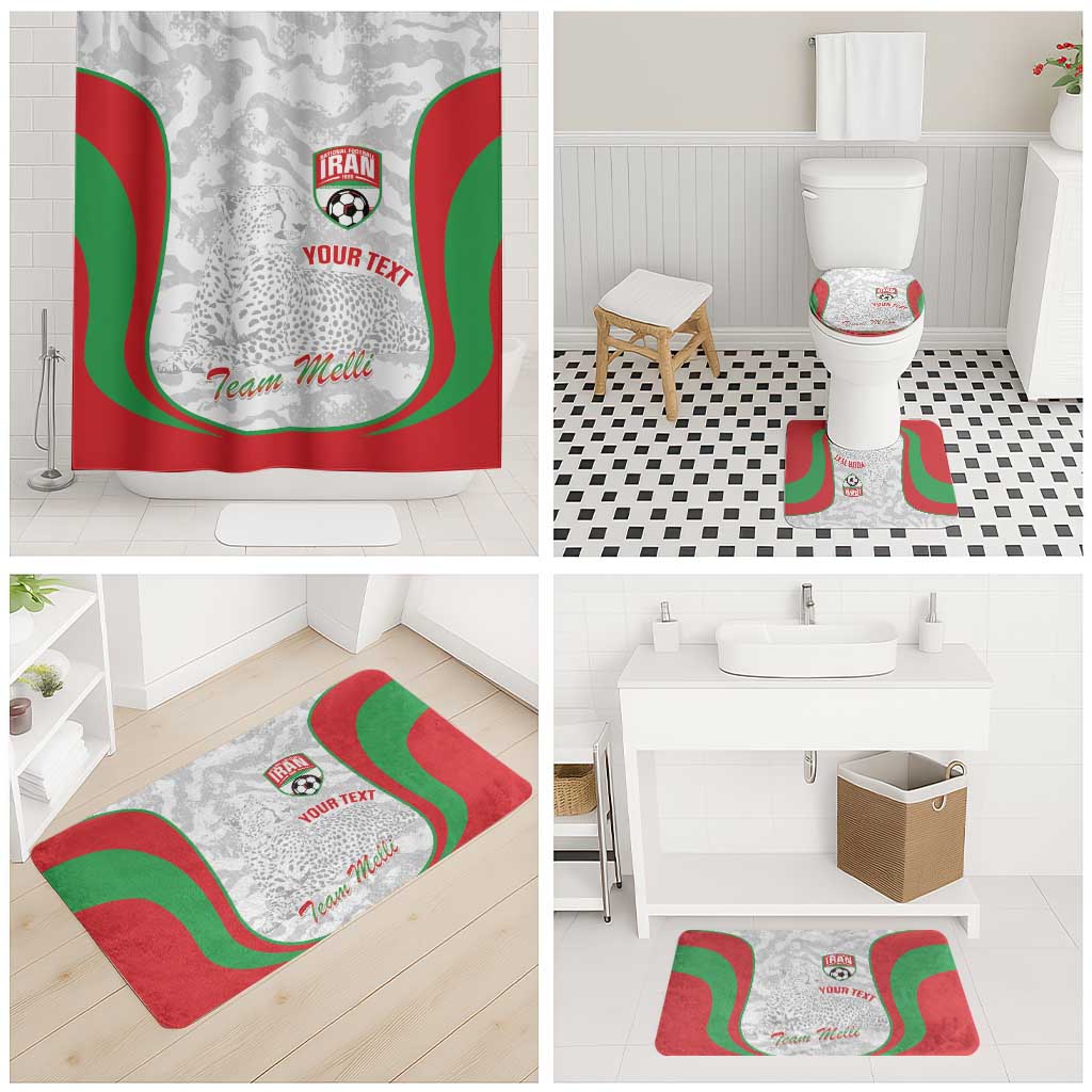 Iran Football Custom Bathroom Set Come On Team Melli Cheetah - Wonder Print Shop