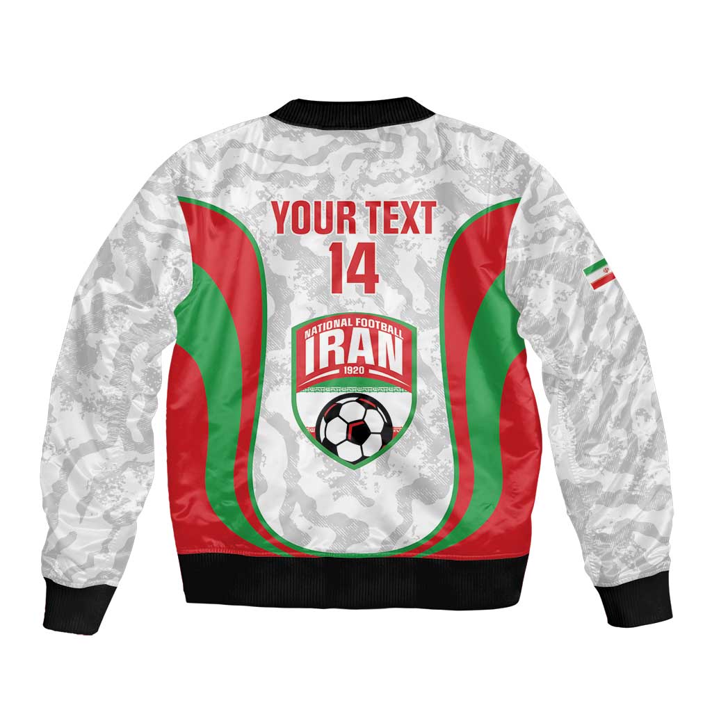 Iran Football Custom Bomber Jacket Come On Team Melli Cheetah - Wonder Print Shop