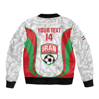 Iran Football Custom Bomber Jacket Come On Team Melli Cheetah - Wonder Print Shop