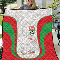 Iran Football Custom Quilt Come On Team Melli Cheetah - Wonder Print Shop