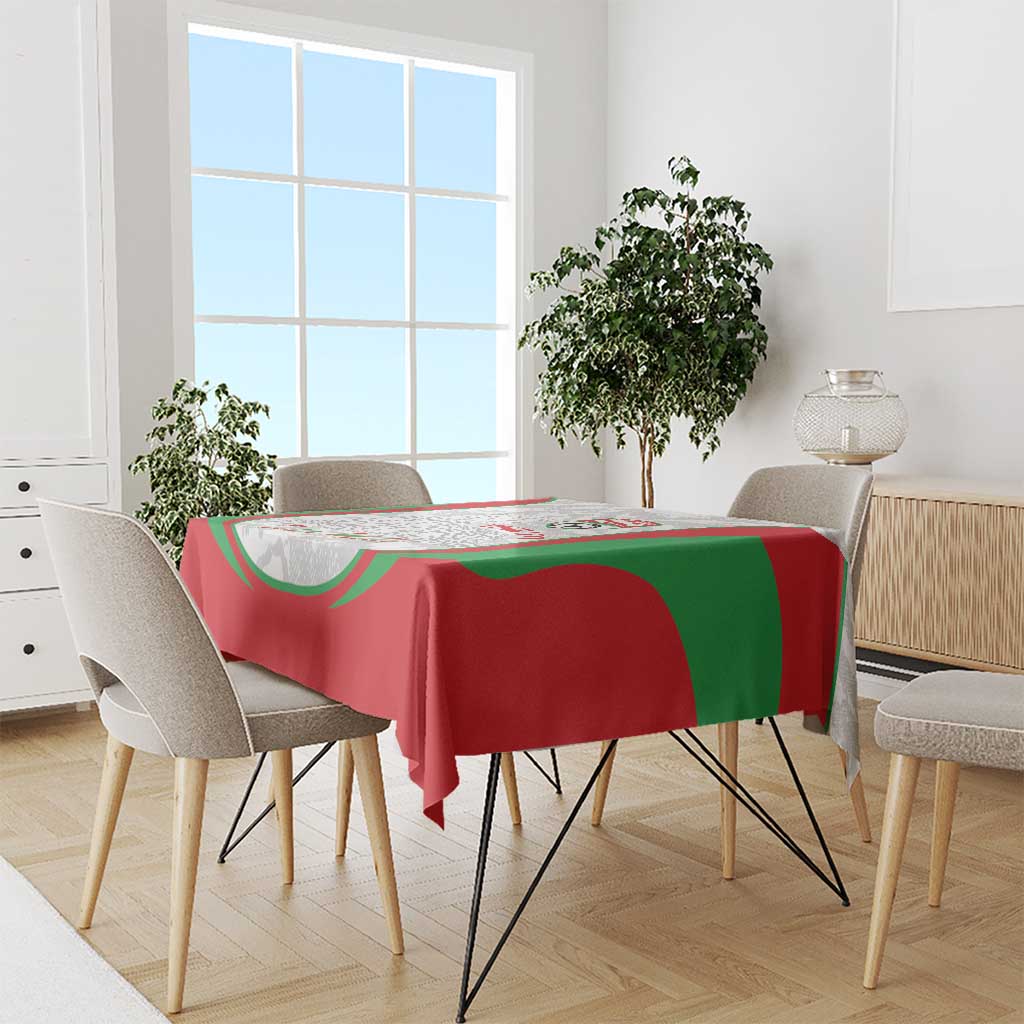 Iran Football Custom Tablecloth Come On Team Melli Cheetah - Wonder Print Shop