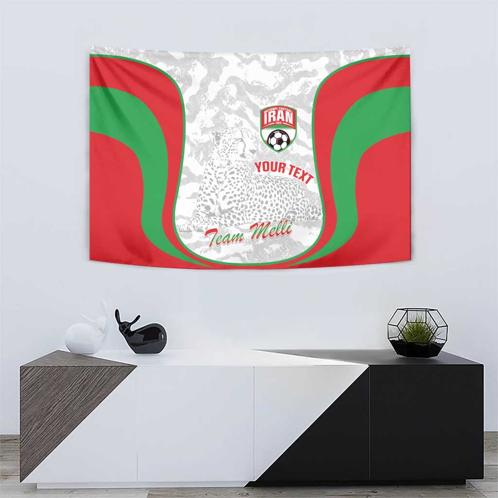 Iran Football Custom Tapestry Come On Team Melli Cheetah - Wonder Print Shop