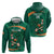 Custom Ireland Rugby Sevens Hoodie Go Champions Irish Shamrock - Wonder Print Shop