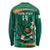 Custom Ireland Rugby Sevens Long Sleeve Shirt Go Champions Irish Shamrock - Wonder Print Shop