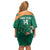 Custom Ireland Rugby Sevens Off Shoulder Short Dress Go Champions Irish Shamrock - Wonder Print Shop