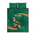 Ireland Rugby Sevens Quilt Bed Set Go Champions Irish Shamrock