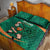 Ireland Rugby Sevens Quilt Bed Set Go Champions Irish Shamrock