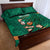 Ireland Rugby Sevens Quilt Bed Set Go Champions Irish Shamrock