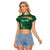 Custom Ireland Rugby Sevens Raglan Cropped T Shirt Go Champions Irish Shamrock