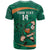 Custom Ireland Rugby Sevens T Shirt Go Champions Irish Shamrock